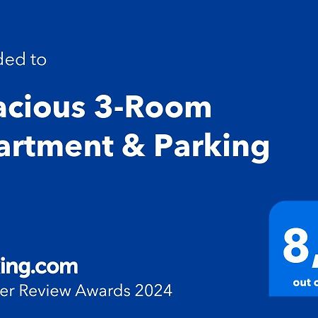 Spacious 3-Room Apartment & Parking 里加 外观 照片