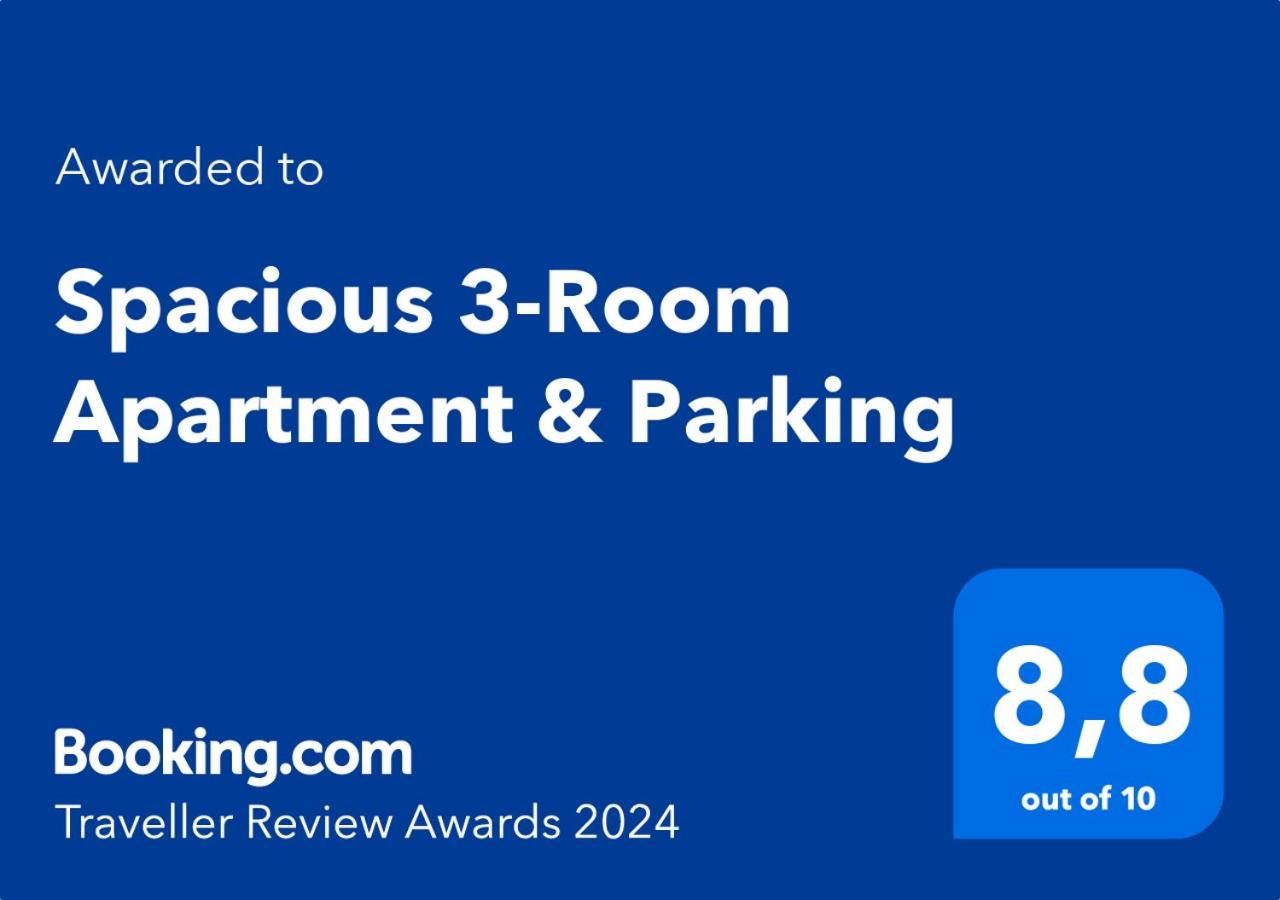 Spacious 3-Room Apartment & Parking 里加 外观 照片